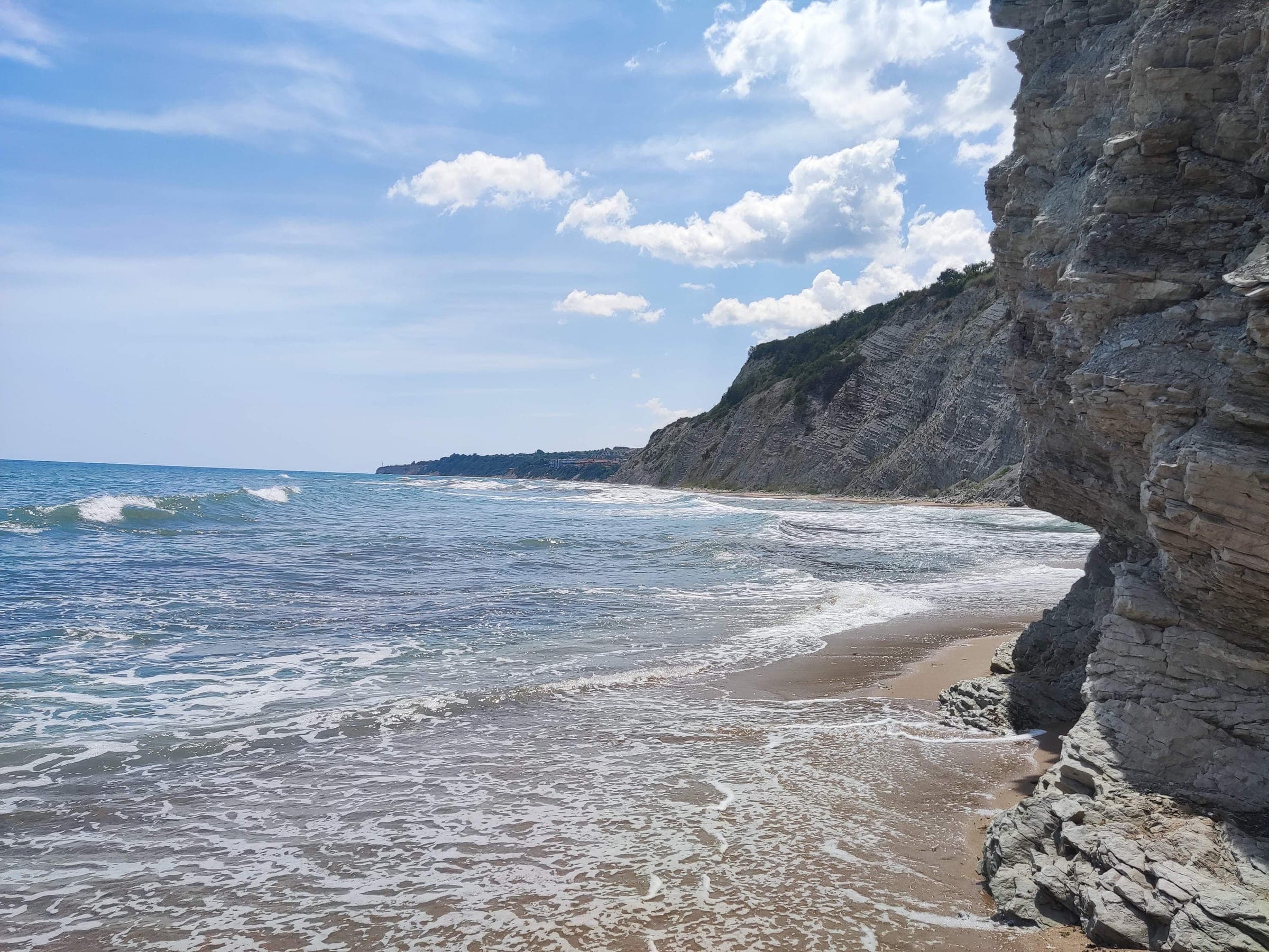 Beach cliffs